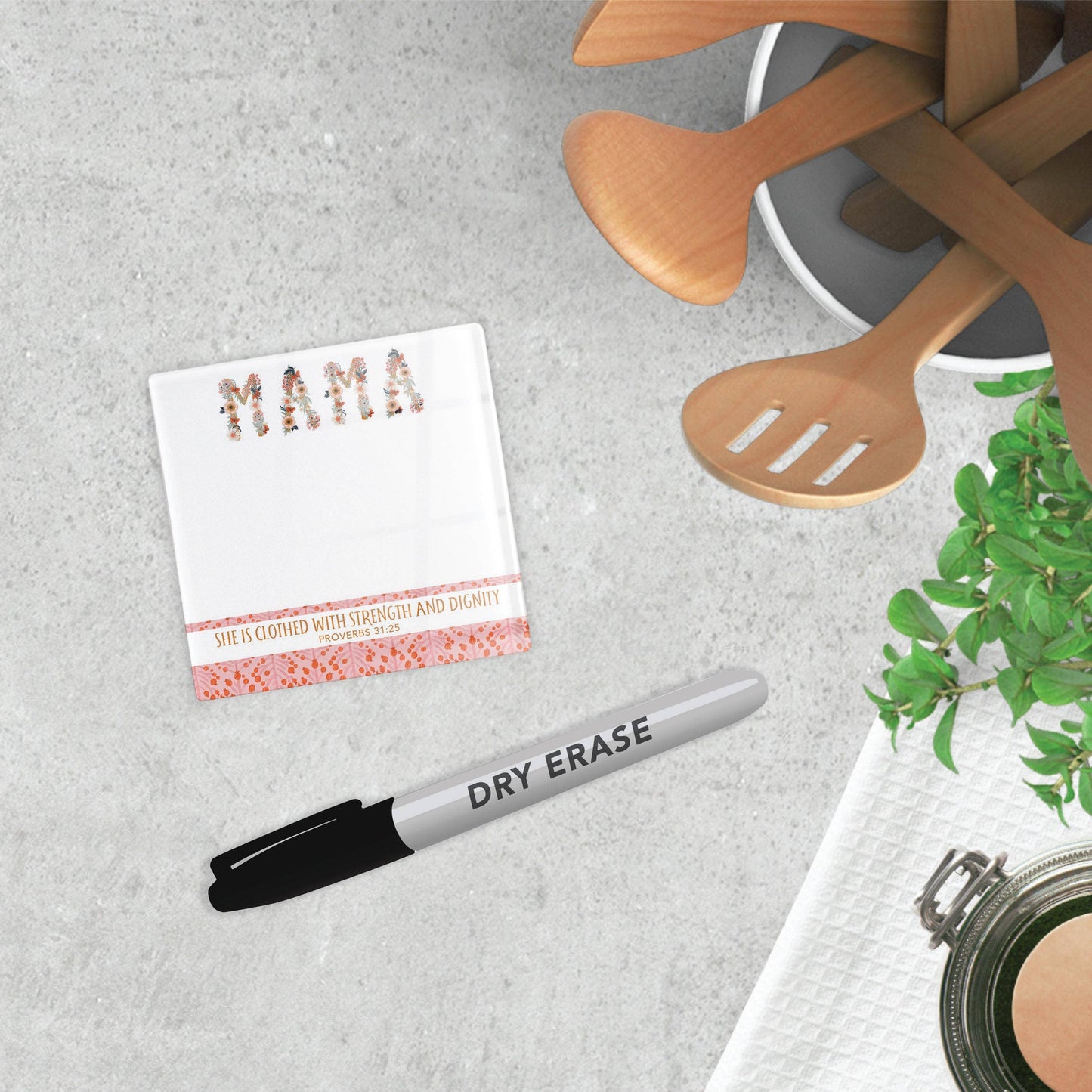 Dry Erase Note Tile - Mama