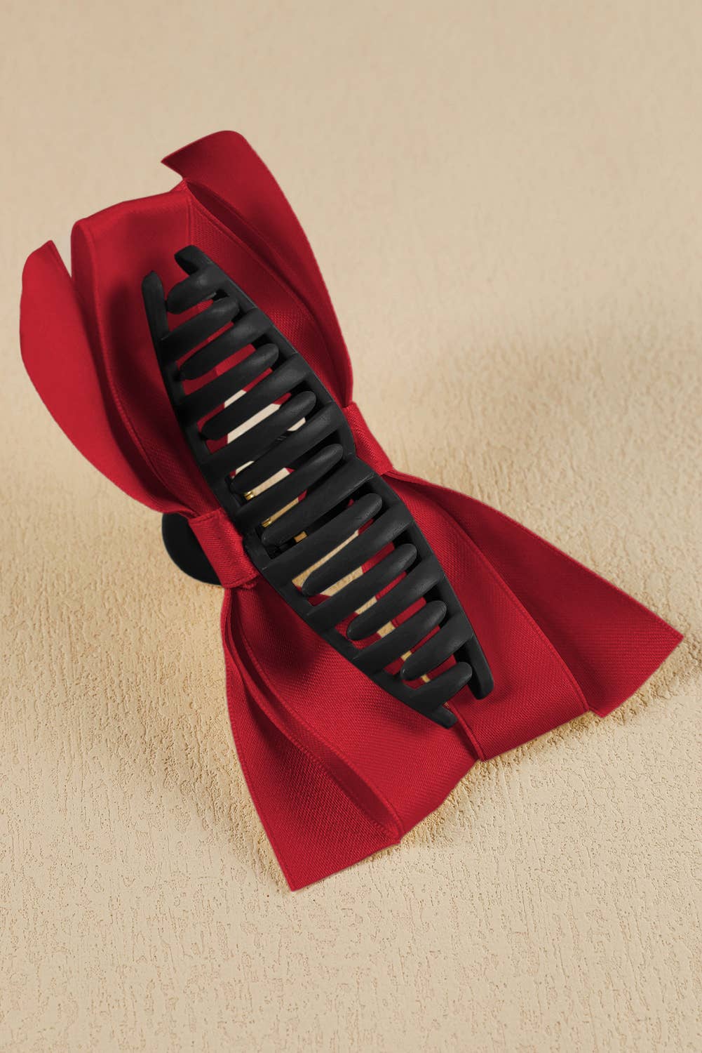 Holiday Bow Large Claw Clip