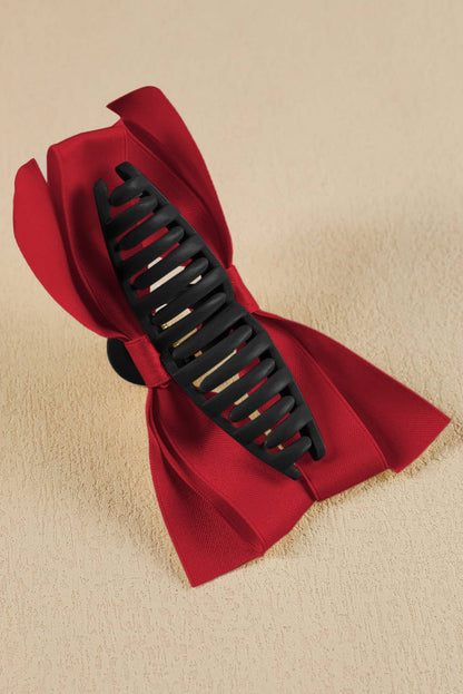 Holiday Bow Large Claw Clip