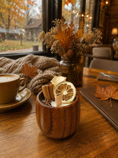 Cozy Pumpkin Spice Wood Wick Candle