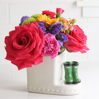 Green Jumpin' Puddles Rainboot Mini