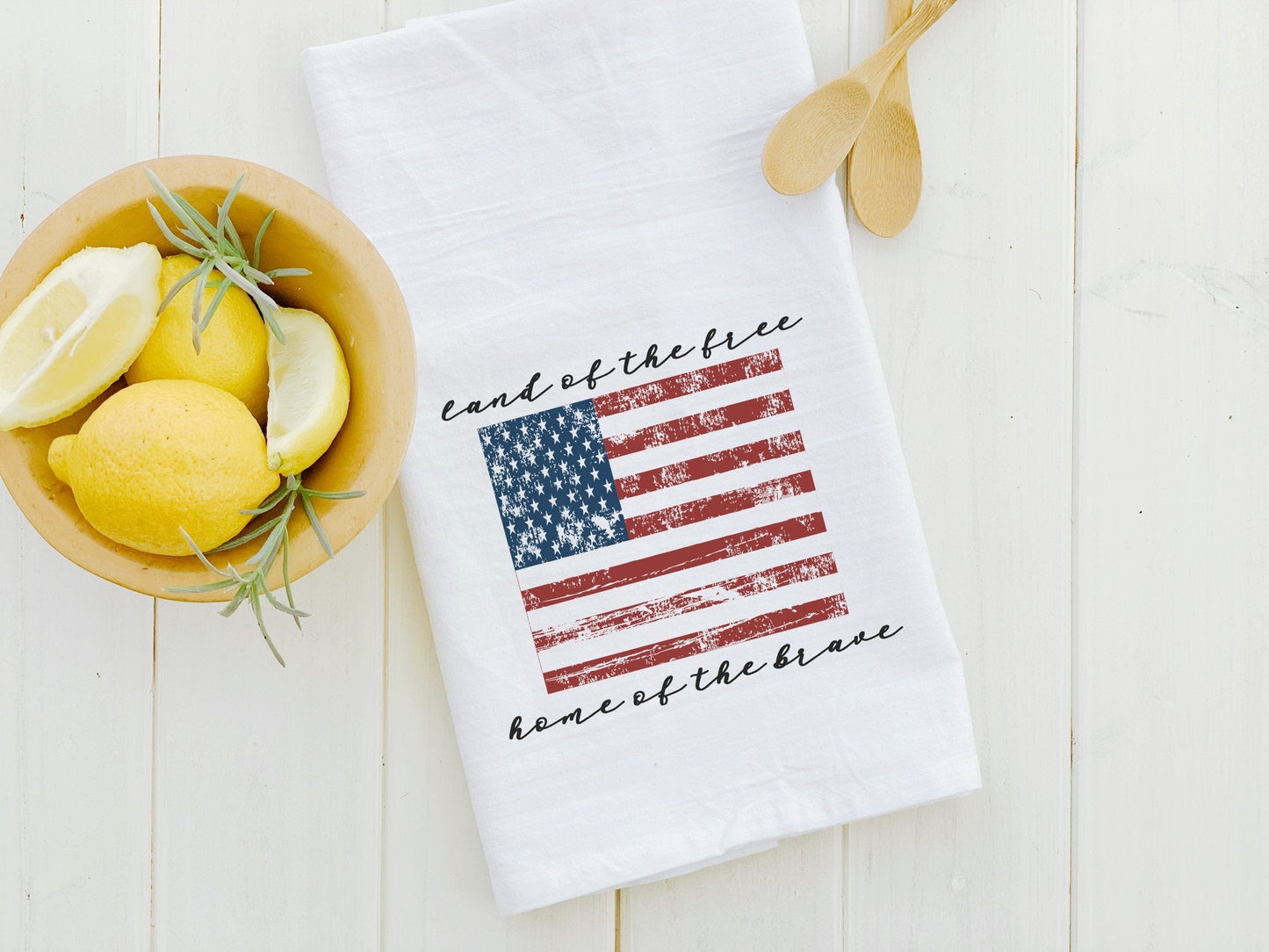 American Flag - Cotton Tea Towel