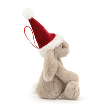 Load image into Gallery viewer, Bashful Christmas Bunny - Medium (Monogram Me!)