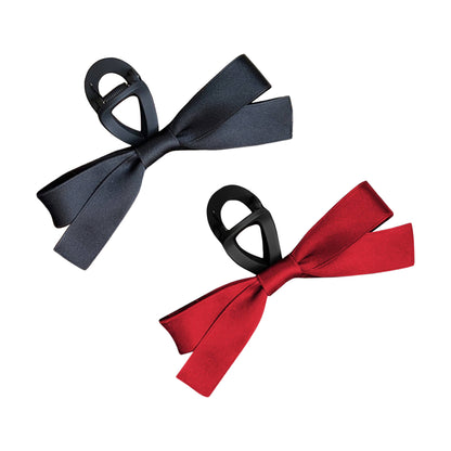 Holiday Bow Large Claw Clip