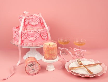 Sweet Grace Pink Bow Candle