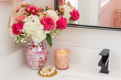 Sweet Grace Pink Bow Candle