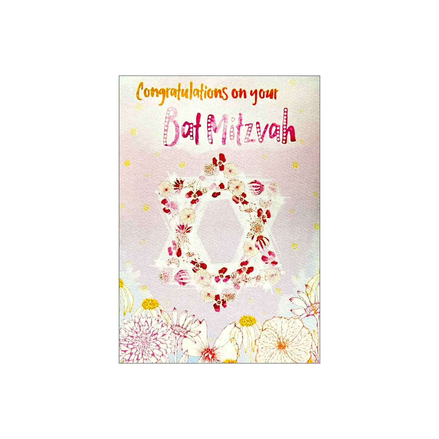 Congrats On Your Bat Mitzvah - Celebration Card