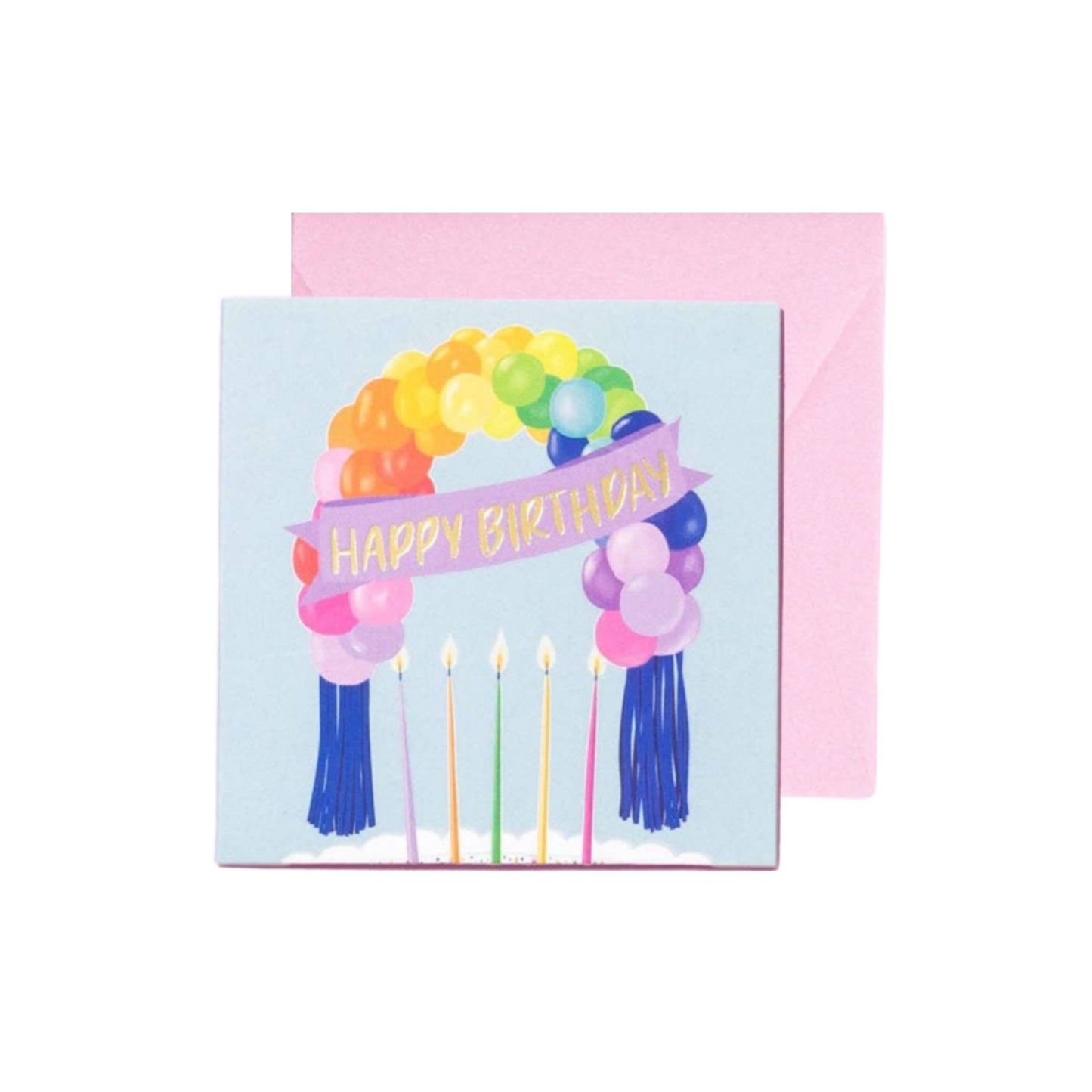 Happy Birthday Balloon Arch Birthday Card