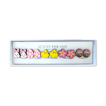 Just For You Earring Gift Box Set - Light Wood Easter Studs