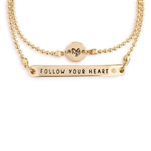Layered Bracelet - Follow Your Heart