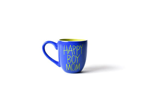 "Happy Boy Mom" Mug - Cobalt