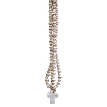 Load image into Gallery viewer, Mango Beads with White Marble Cross