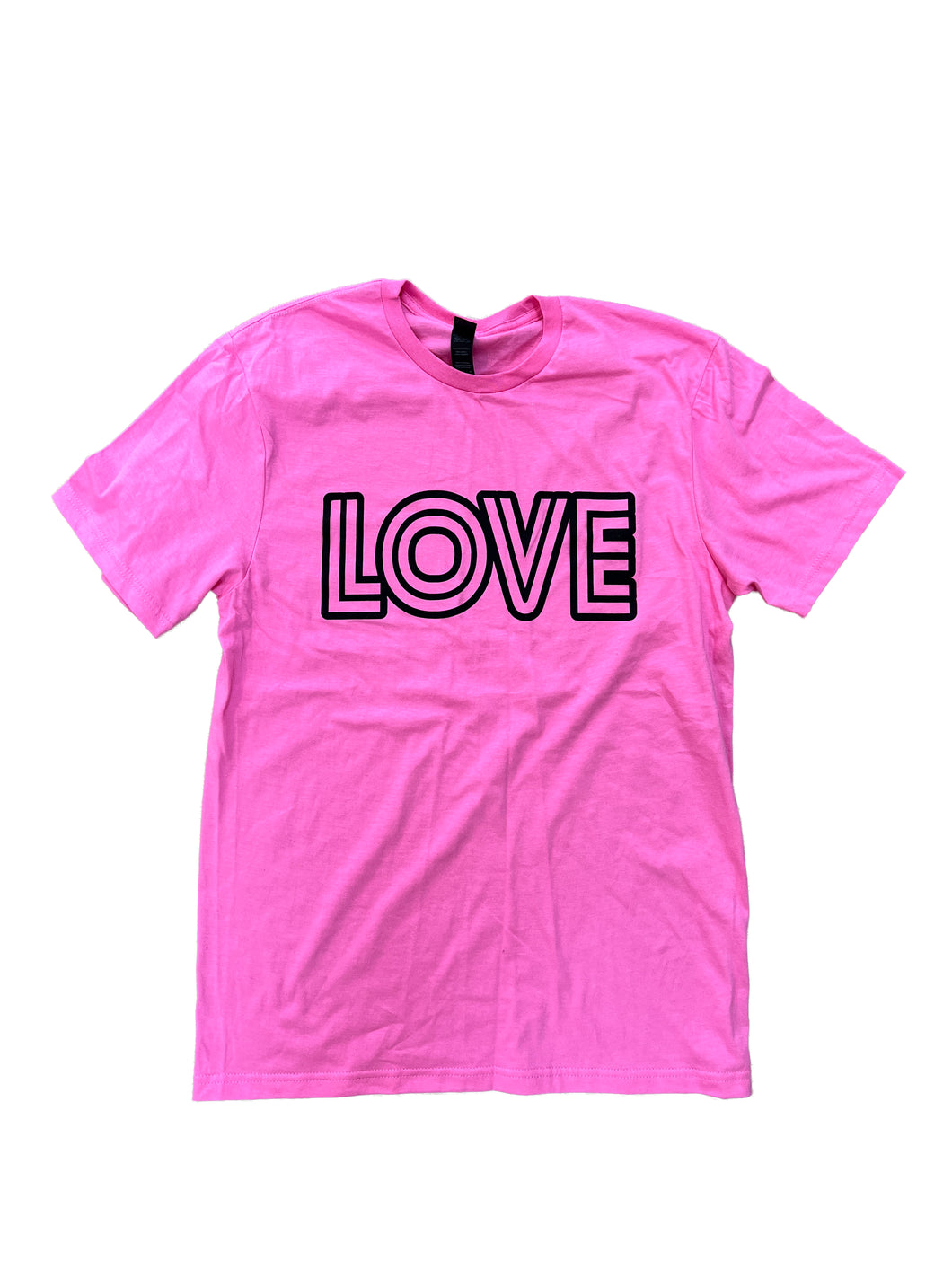Hot Pink Graphic Tee - Love