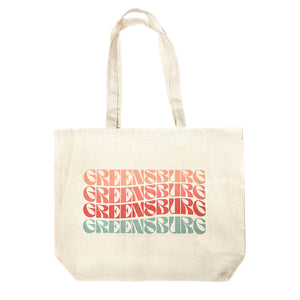 Retro Wave Canvas Bag - Greensburg