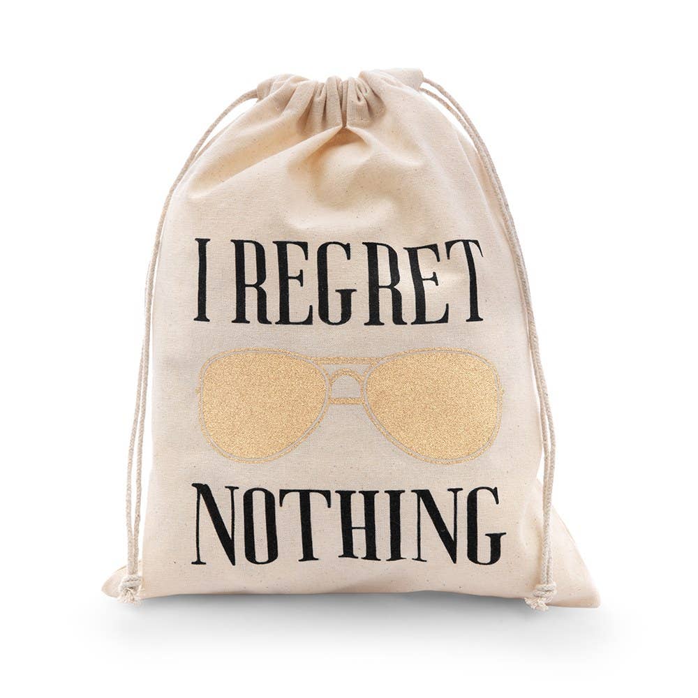 I Regret Nothing Hangover - Cotton Drawstring Bag