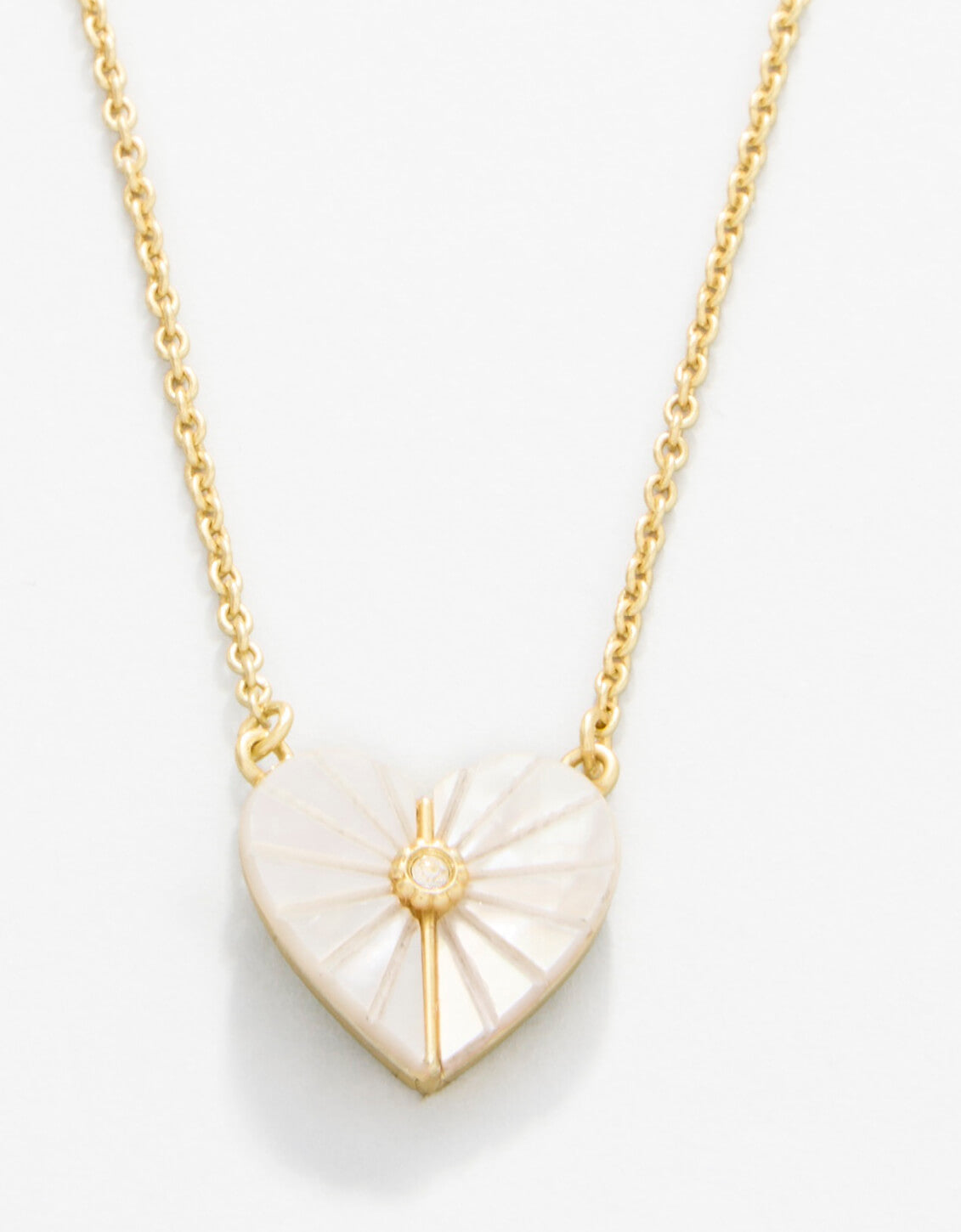 Sea La Vie Necklace Radiant/Mother-of-Pearl Heart - Gold