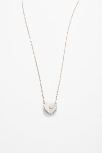 Sea La Vie Necklace Radiant/Mother-of-Pearl Heart - Silver