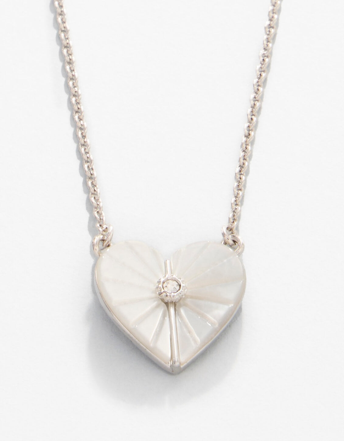 Sea La Vie Necklace Radiant/Mother-of-Pearl Heart - Silver