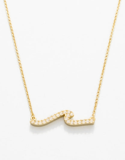 Sea La Vie Necklace Hope Floats/Wave - Gold