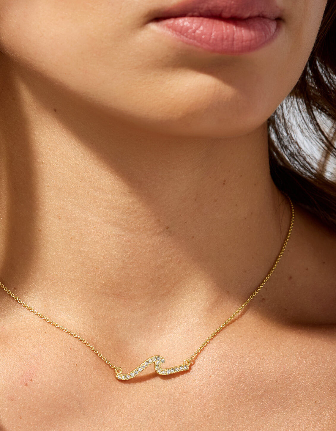 Sea La Vie Necklace Hope Floats/Wave - Silver