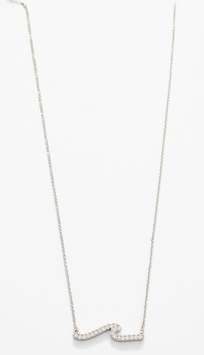 Sea La Vie Necklace Hope Floats/Wave - Silver