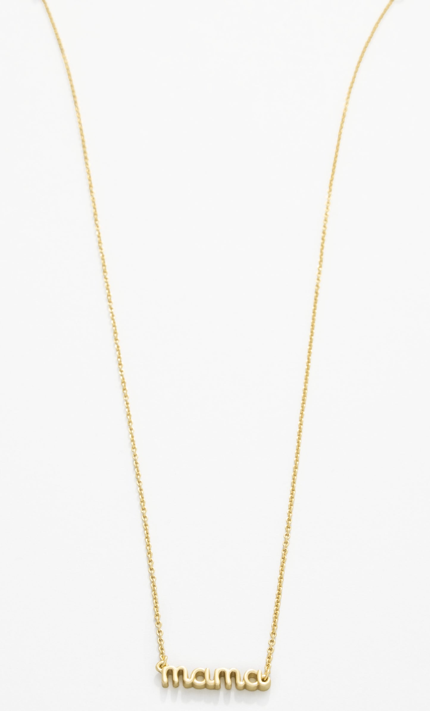 Sea La Vie Necklace Thanks Mama/Script - Gold