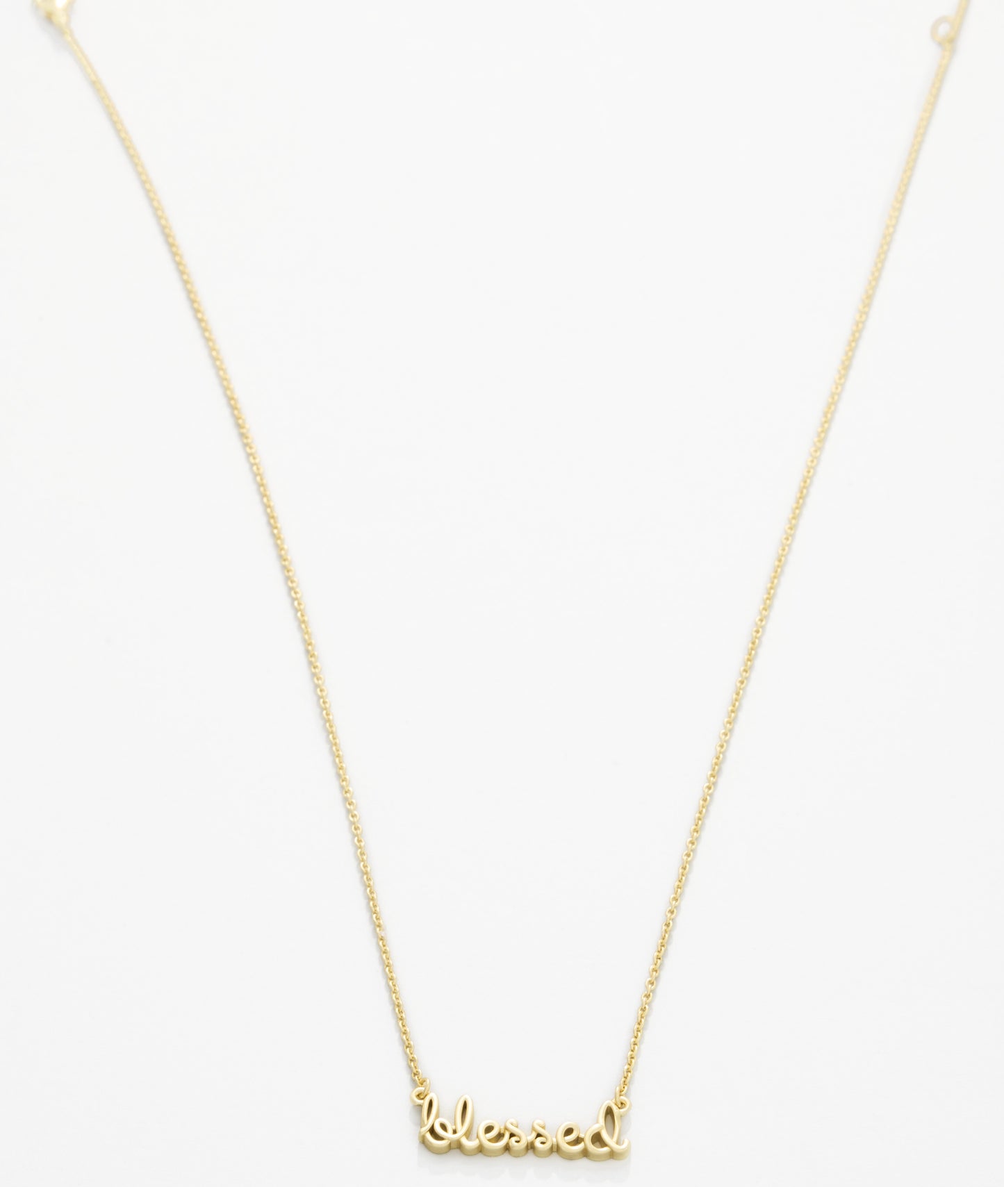 Sea La Vie Necklace Blessed/Script - Gold