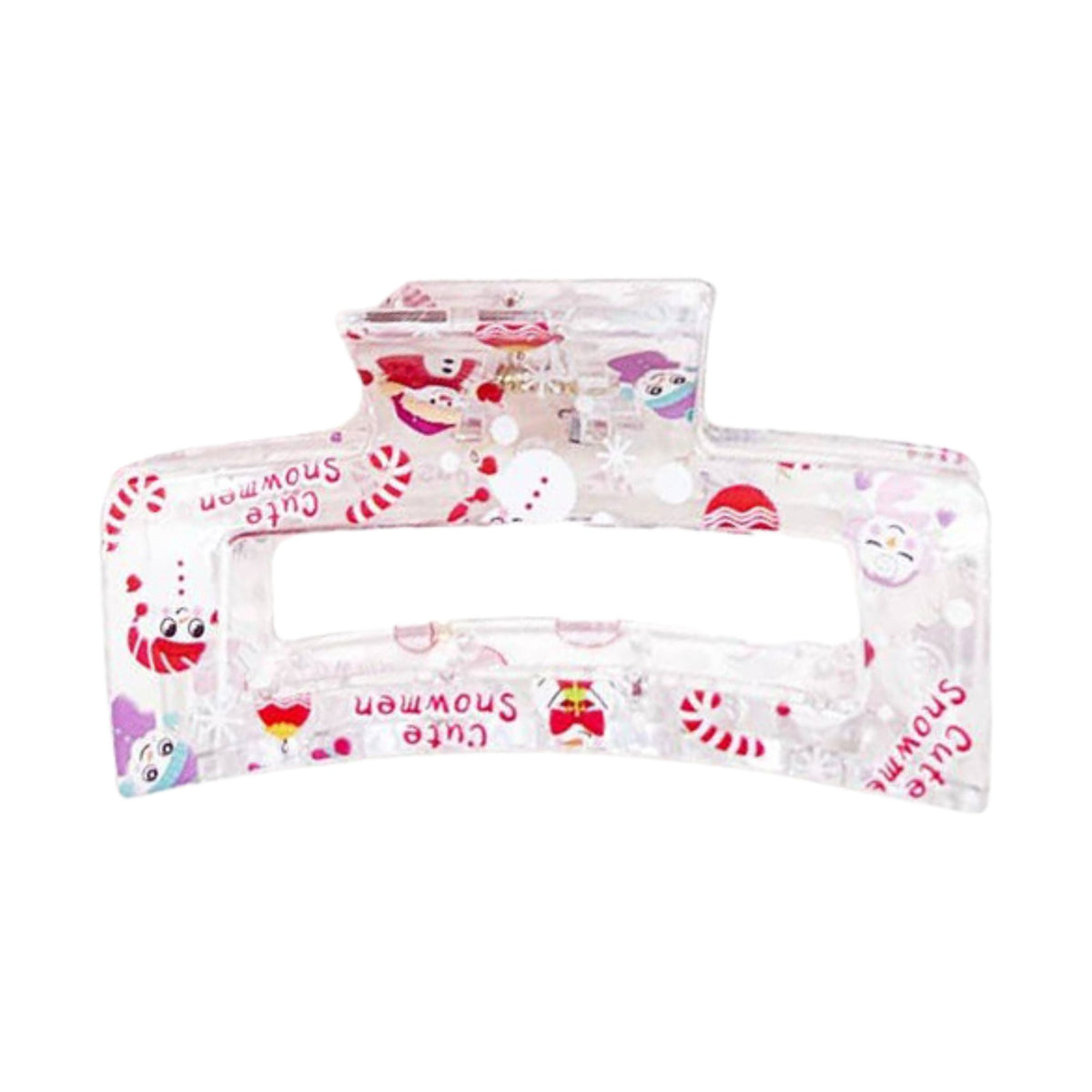 Christmas Rectangle Hair Claw Clip
