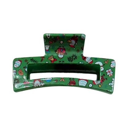 Christmas Rectangle Hair Claw Clip
