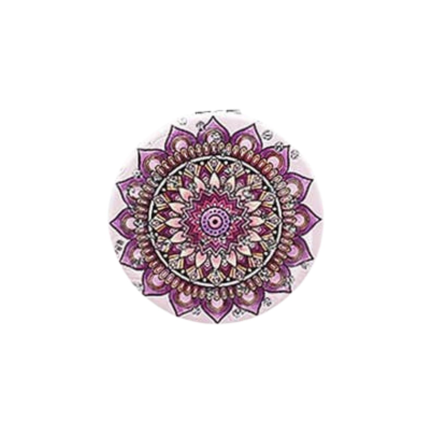 Mandala Double Sided Circle Cosmetic Mirror