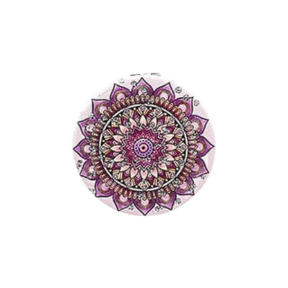 Mandala Double Sided Circle Cosmetic Mirror