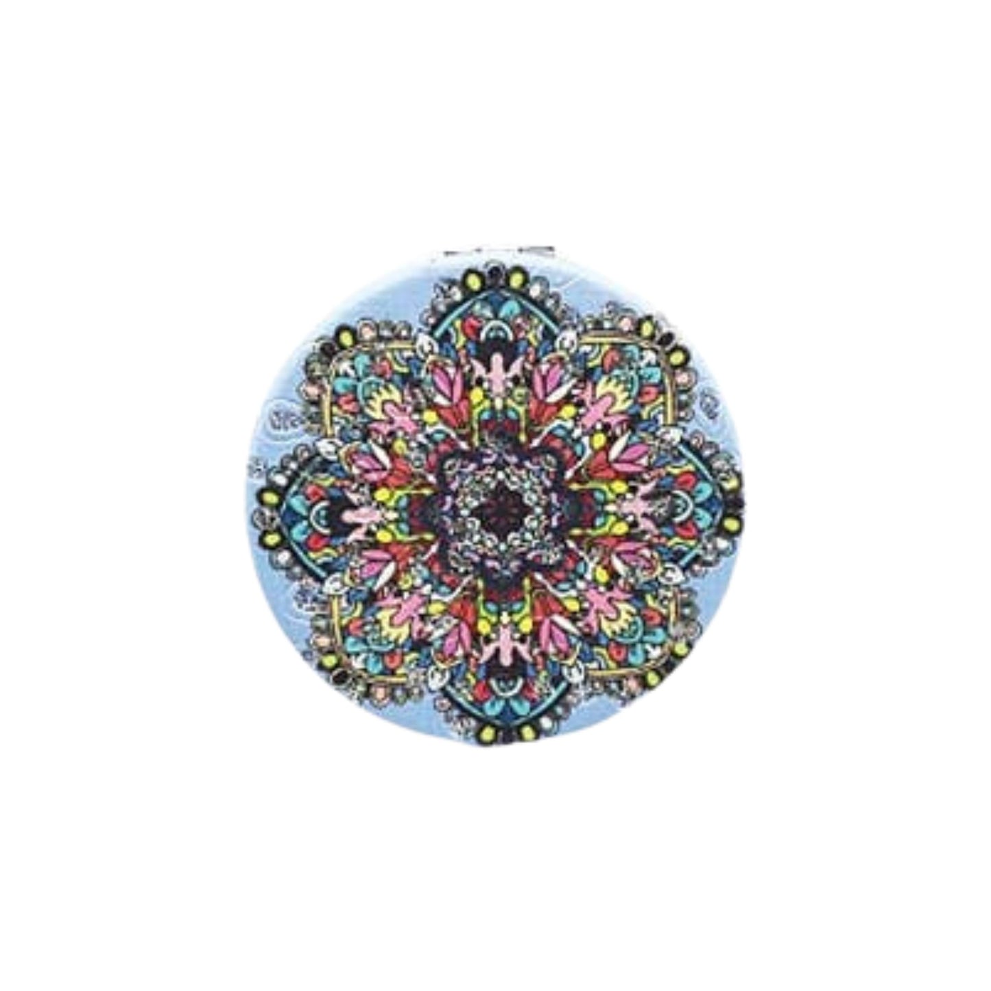 Mandala Double Sided Circle Cosmetic Mirror