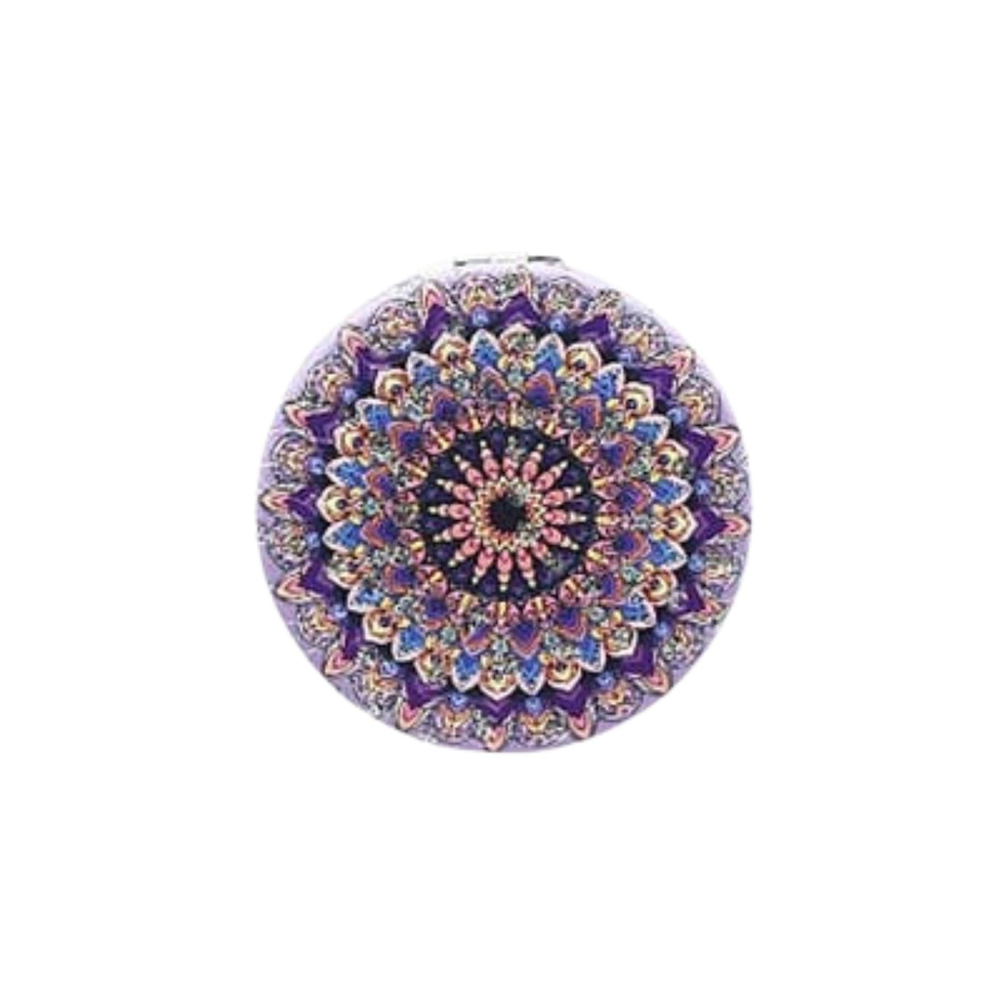 Mandala Double Sided Circle Cosmetic Mirror