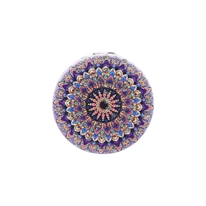 Mandala Double Sided Circle Cosmetic Mirror