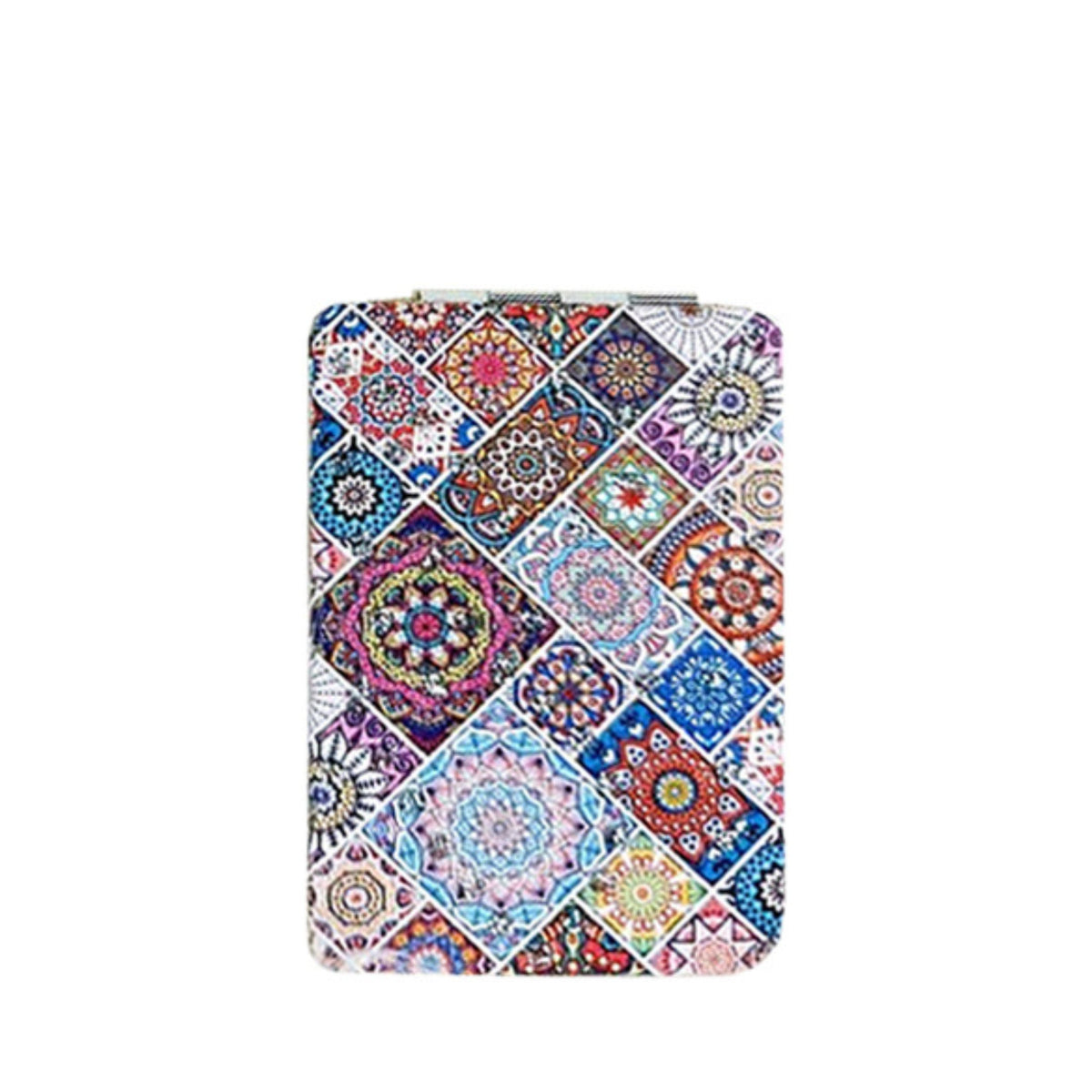Patterned Double-Sided Cosmetic Mirror