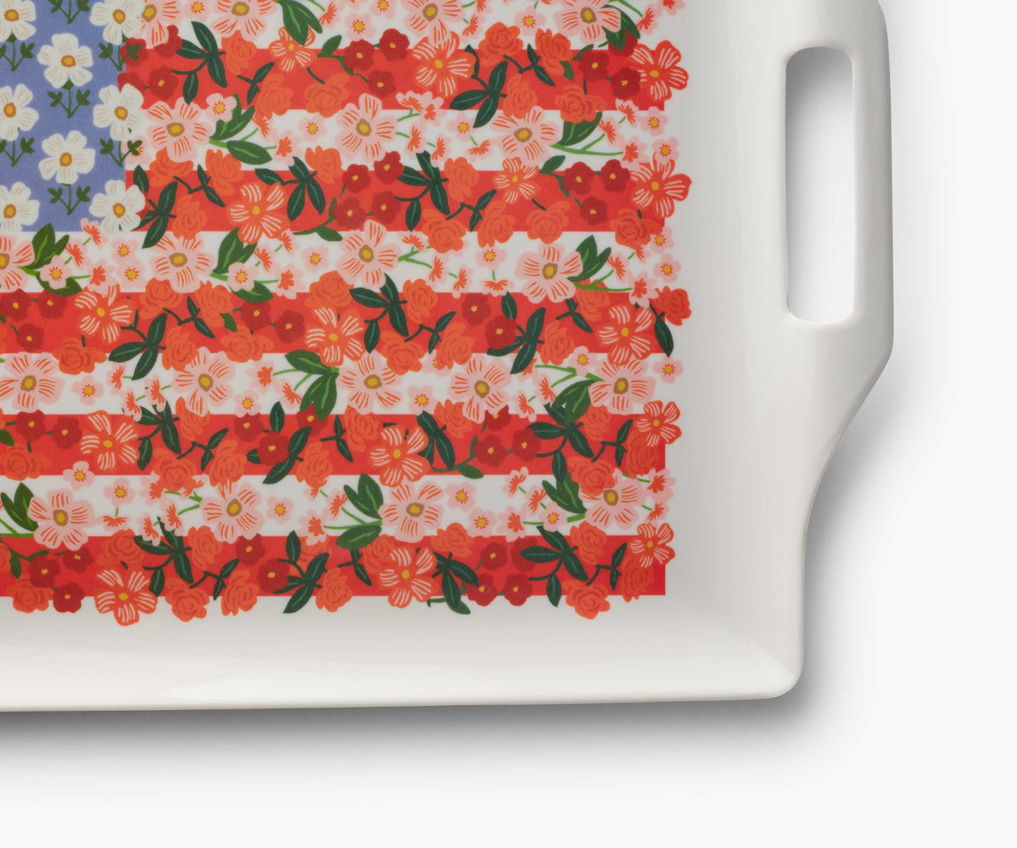 Americana Melamine Serving Platter with Handles