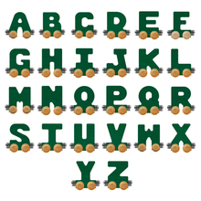 Load image into Gallery viewer, Name Train Letters - Green