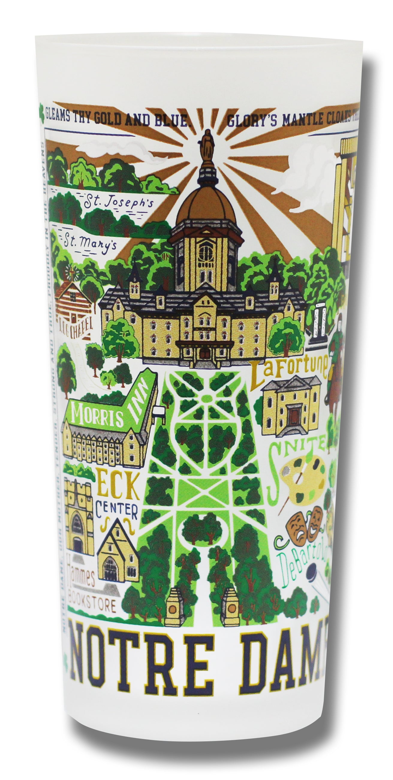 Notre Dame - Drinking Glass