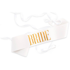 Paper Party Sash - Bride