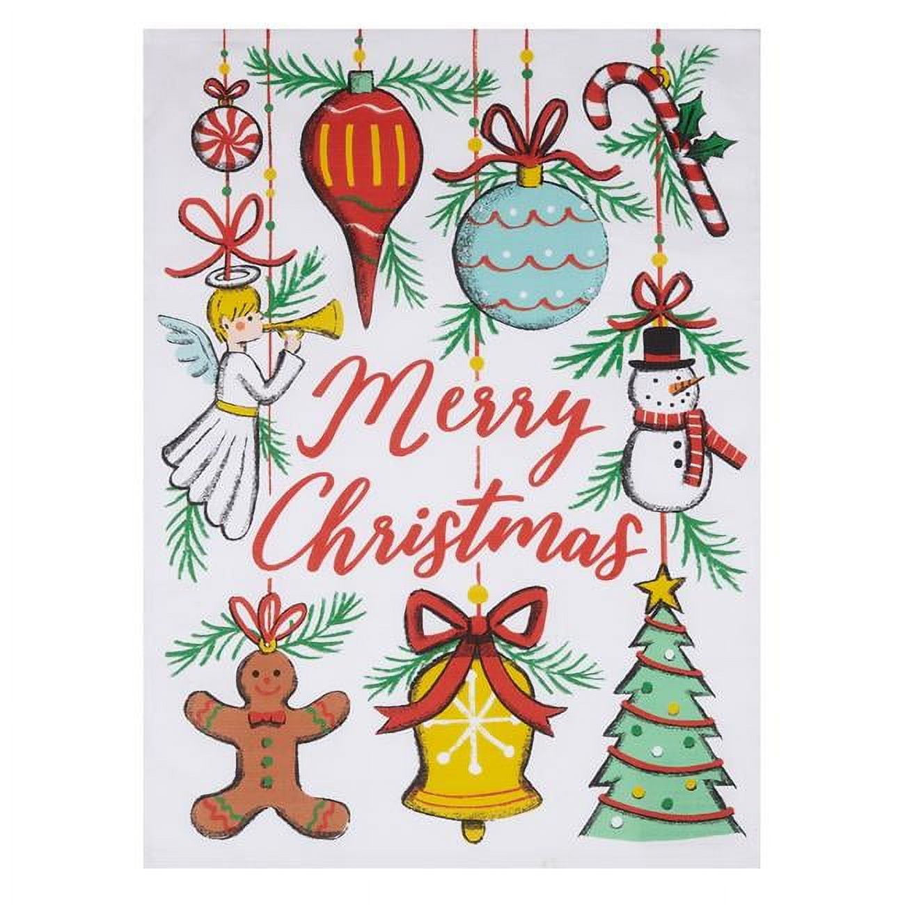 Merry Christmas Ornaments Kitchen Towel