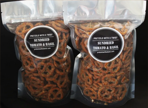 Sun-Dried Tomato & Basil Pretzels