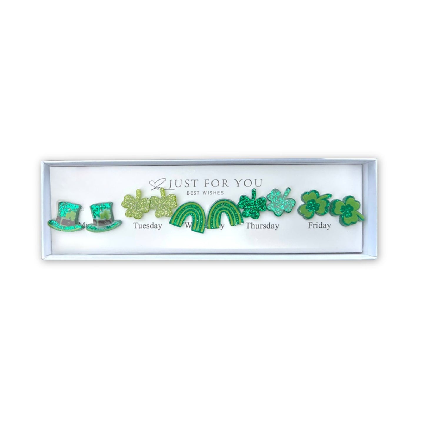 Just For You Earring Gift Box Set - St. Patrick's Shamrocks