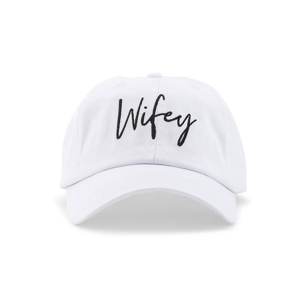 Embroidered Baseball Cap - Wifey Script