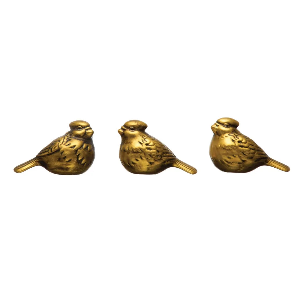 Stoneware Gold Cardinal