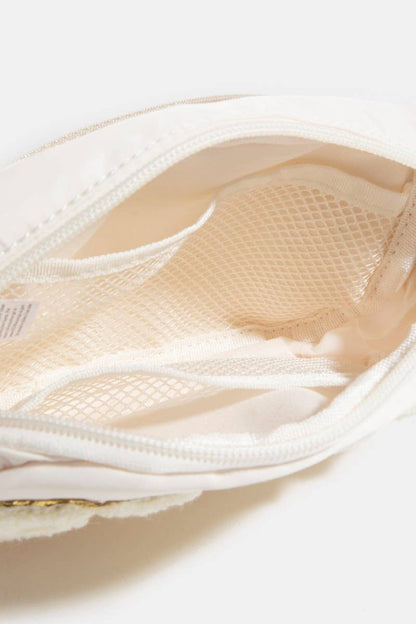 Fuzzy Glitter Bride Crossbody Bag