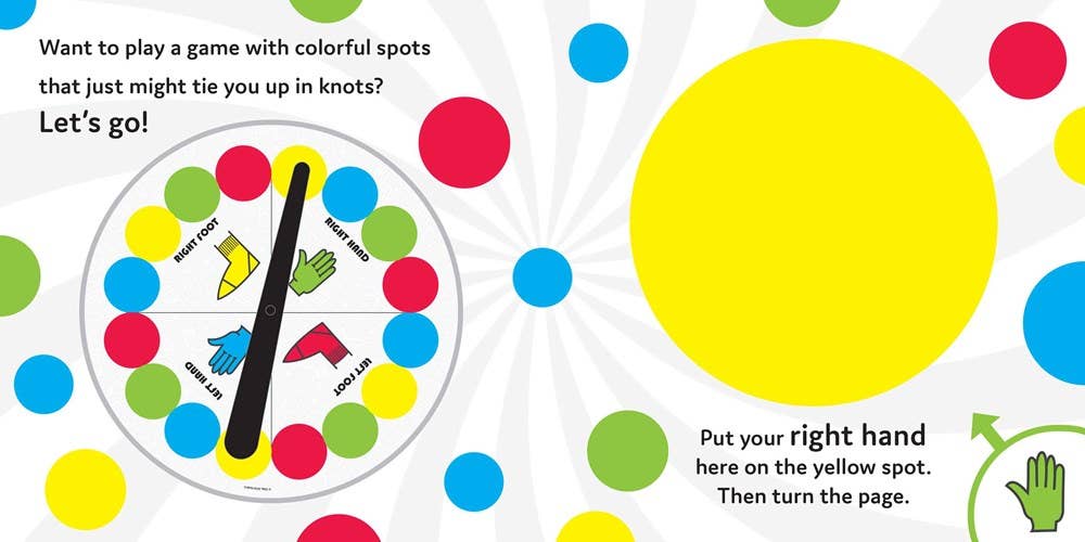 Hasbro Twister Board Book - Right Hand Here