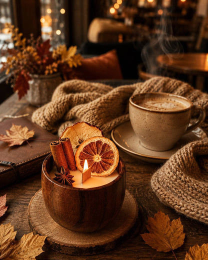 Cozy Pumpkin Spice Wood Wick Candle