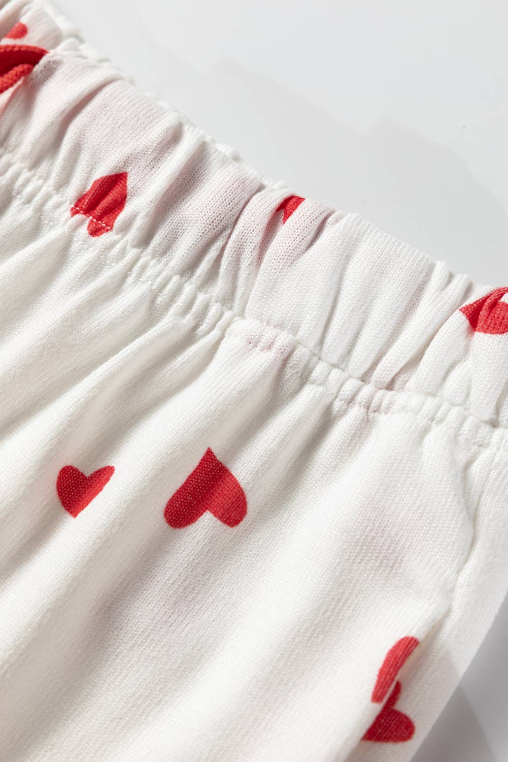 Heart Pattern Drawstring Lounge Set