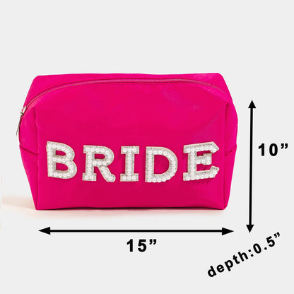 Beaded Bride Cosmetic Bag