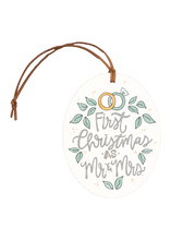 Load image into Gallery viewer, First Christmas As Mr &amp; Mrs Ornament